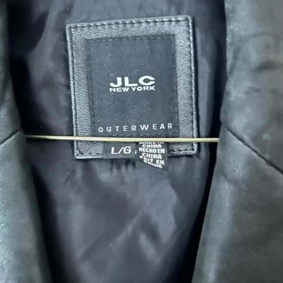 JLC New York Vintage Women’s Black Leather Jacket Size L - Picture 4 of 8